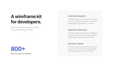 Section Component - Figma UI Design Element
