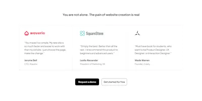 Testimonial 1 Component - Figma UI Design Element