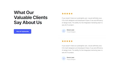 Testimonials Component - Figma UI Design Element