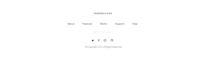 Footer 3 Component - Figma UI Design Element