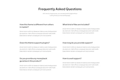 FAQ 2 Component - Figma UI Design Element