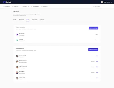 Settings Preview 1 Component - Figma UI Design Element