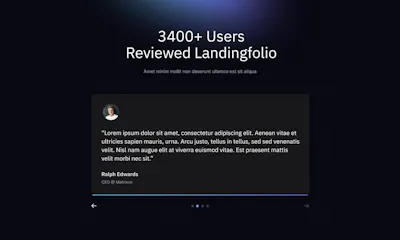 Testimonial Component - Figma UI Design Element