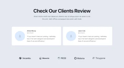 Testimonials Component - Figma UI Design Element