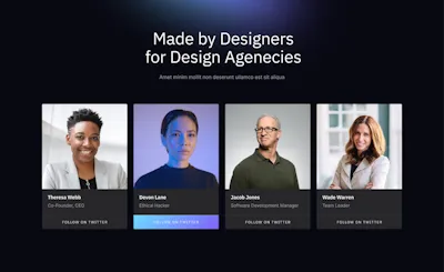 Team Component - Figma UI Design Element