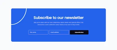 Newsletter Component - Figma UI Design Element