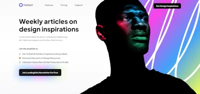 Hero 2 Component - Figma UI Design Element