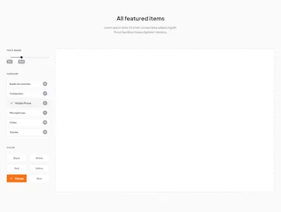 Filters Component - Figma UI Design Element