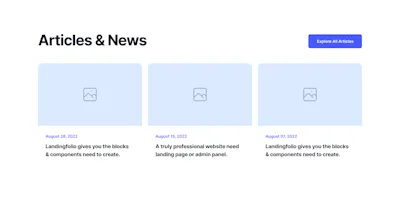 Blog Component - Figma UI Design Element