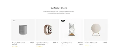 Product Item Cards Component - Figma UI Design Element