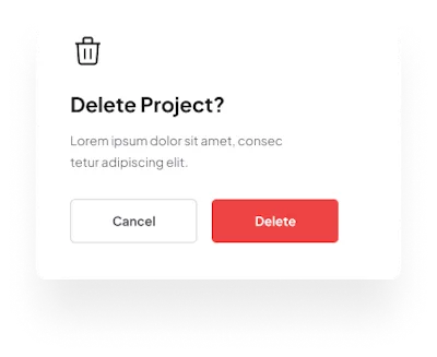 Main Modal Component - Figma UI Design Element