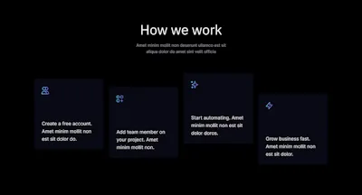 How it works Component - Figma UI Design Element