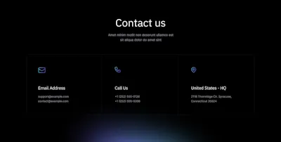 Contact Component - Figma UI Design Element