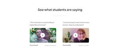 Testimonial 3 Component - Figma UI Design Element