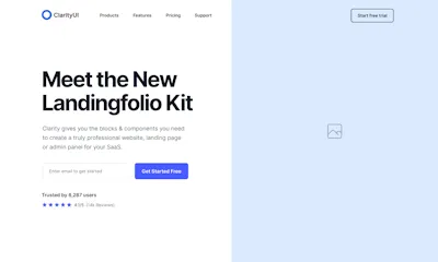 Hero Component - Figma UI Design Element
