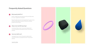 FAQ Component - Figma UI Design Element