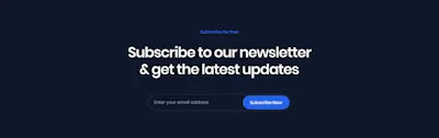 Newsletter Component - Figma UI Design Element