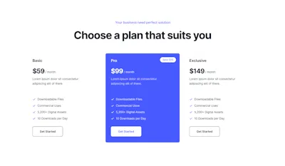 Pricing Component - Figma UI Design Element