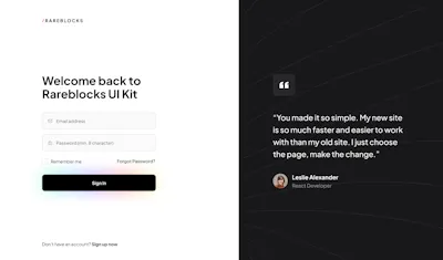 Signin 4 Component - Figma UI Design Element
