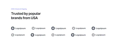 Logo Cloud Component - Figma UI Design Element