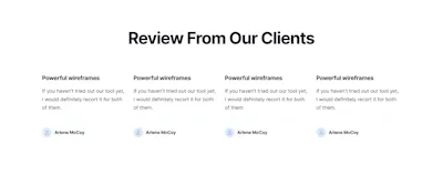 Review  Component - Figma UI Design Element