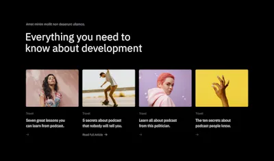 Blog Component - Figma UI Design Element