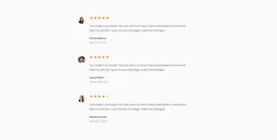 Reviews Component - Figma UI Design Element