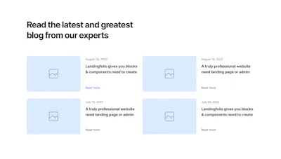 Blog Component - Figma UI Design Element