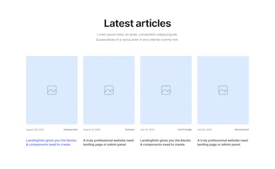 Blog Component - Figma UI Design Element