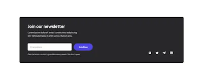 Newsletter Component - Figma UI Design Element