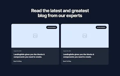 Blog Component - Figma UI Design Element