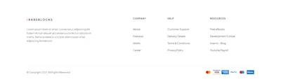 Footer Component - Figma UI Design Element