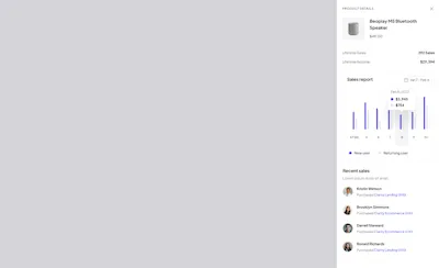 Offcanvus Component - Figma UI Design Element