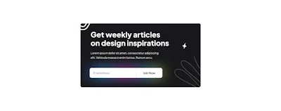Newsletter Component - Figma UI Design Element