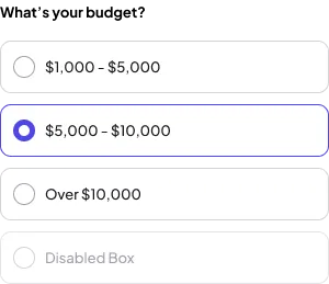 Radio Style 1 Component - Figma UI Design Element
