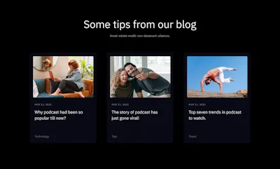 Blog Component - Figma UI Design Element