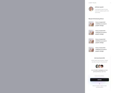 Sidebar Component - Figma UI Design Element