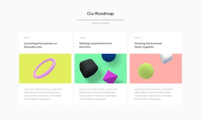 Roadmap Component - Figma UI Design Element