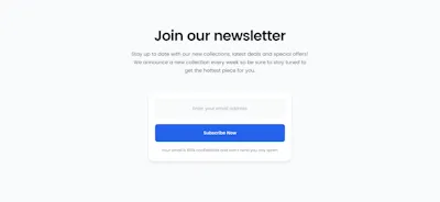 Newsletter Component - Figma UI Design Element