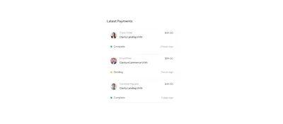 Payment  Component - Figma UI Design Element