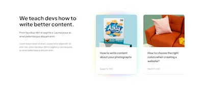 Blog 3 Component - Figma UI Design Element