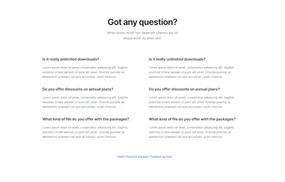 FAQ Component - Figma UI Design Element