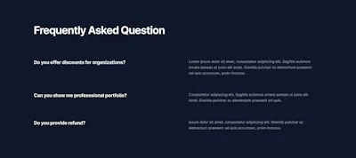 FAQ Component - Figma UI Design Element