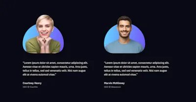 Testimonial Component - Figma UI Design Element