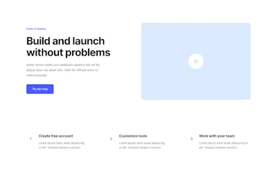 How it works Component - Figma UI Design Element