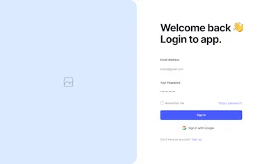 Login Component - Figma UI Design Element