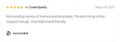 Review 1 Component - Figma UI Design Element
