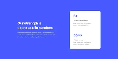Stats Component - Figma UI Design Element