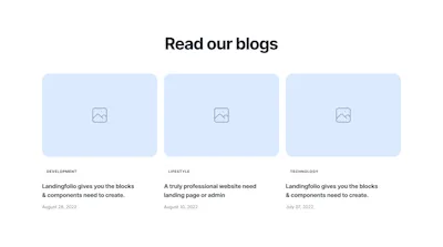Blog Component - Figma UI Design Element
