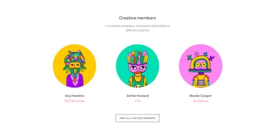 Team Component - Figma UI Design Element